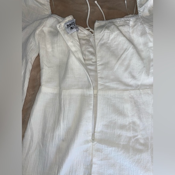 White Long Sleeve Mini Dress - Picture 10 of 10